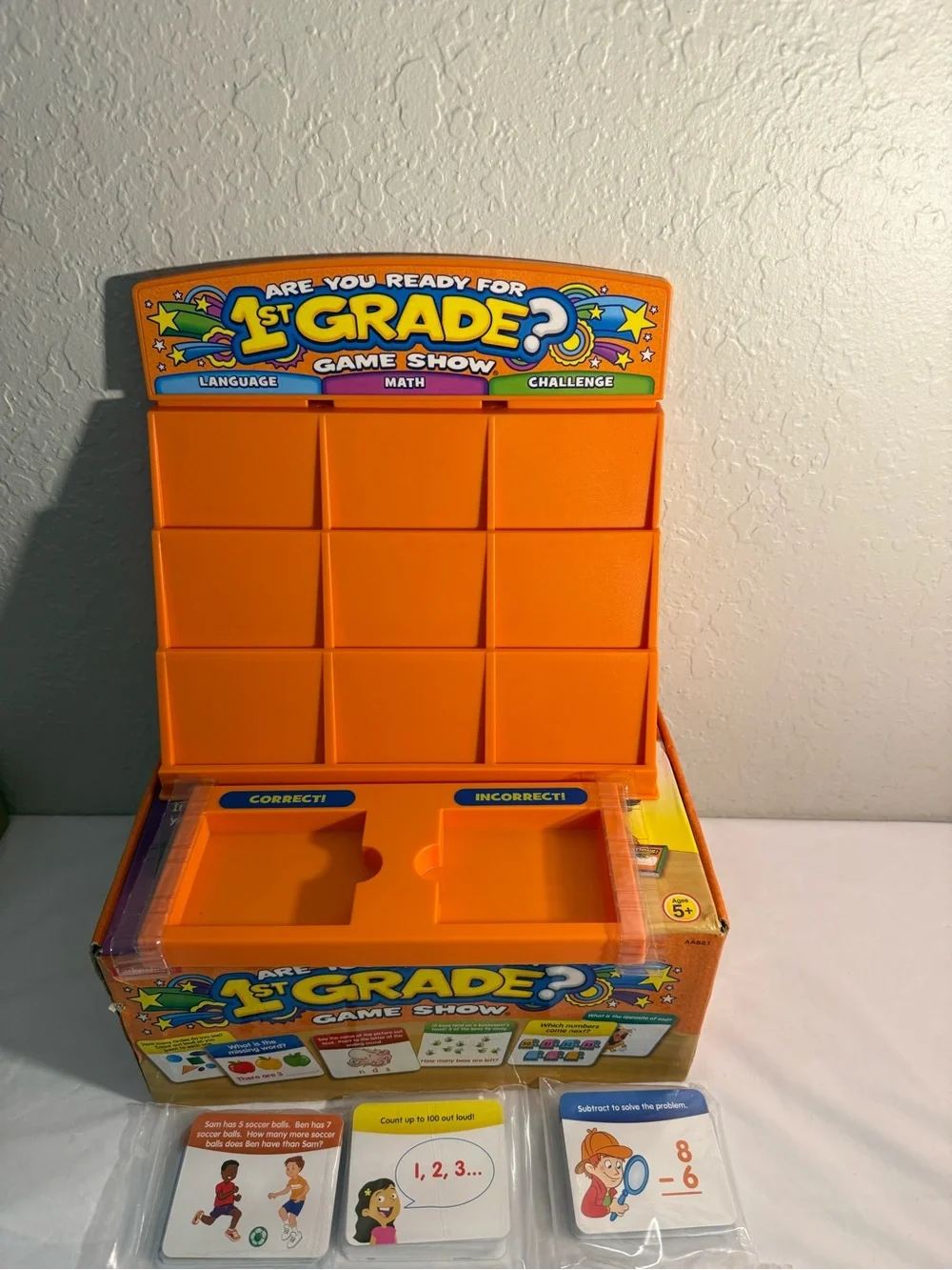 Lakeshore Are You Ready for 1st Grade? Game Show - Orange Educational Toy